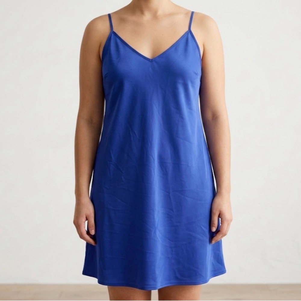 A New Day Royal Blue Slip Dress or Chemise - Size XL - V-Neck, Adjustable Straps